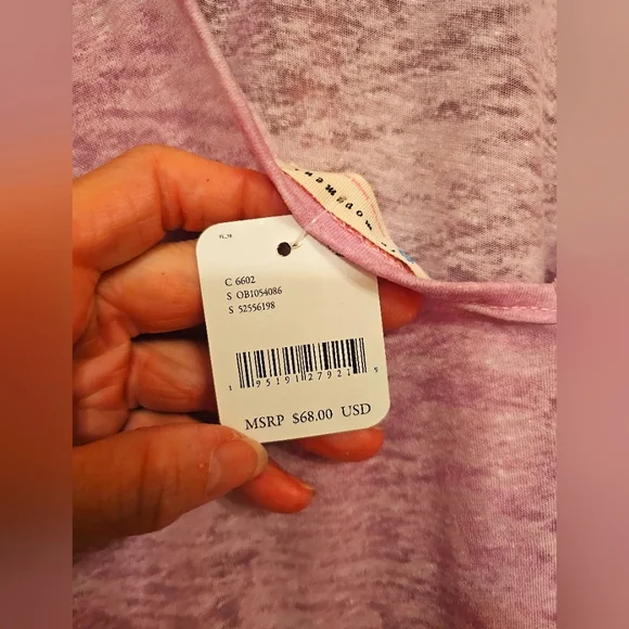 Free People Strappy Tank Top. Sizes sm and md in light pink. - Picture 3 of 3